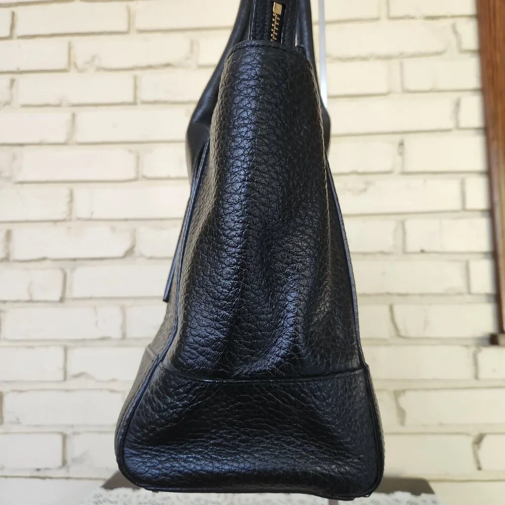 Like New Kate Spade Southport Ave Black Leather Tote Bag Large Purse